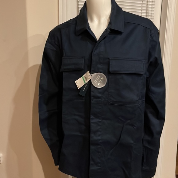 Perry Ellis Water/Stain/Wrinkle Resistant Performance Shirt Jacket - Big & Tall - Picture 1 of 8